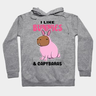 I Like Bunnies and Capybaras Hoodie